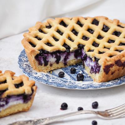 Crostata ricotta e mirtilli