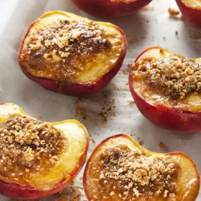 Pesche ripiene al forno